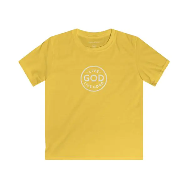 Kids Softstyle Tee LIVE GOD LIVE GOOD TM - Image 4
