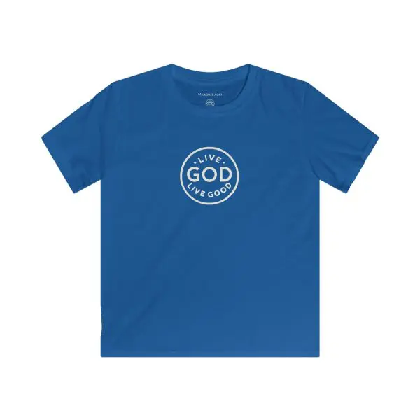 Kids Softstyle Tee LIVE GOD LIVE GOOD TM - Image 8