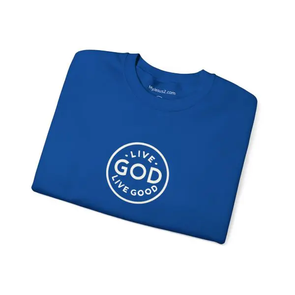 Unisex Heavy Blend Crewneck Sweatshirt LIVE GOD LIVE GOOD TM - Image 26