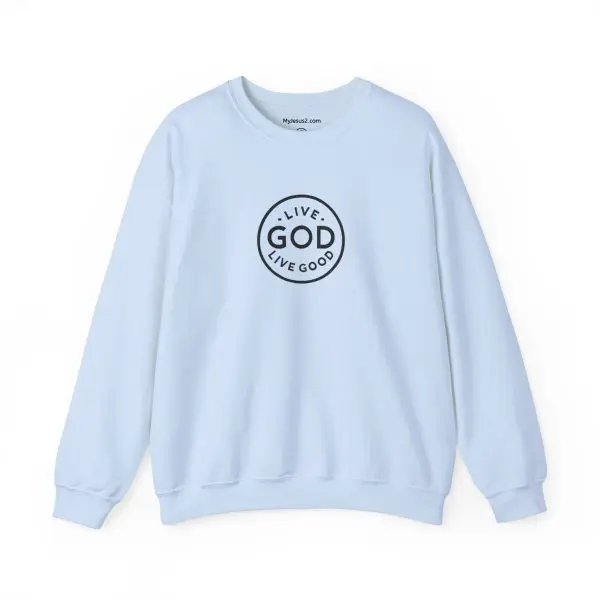 Unisex Heavy Blend Crewneck Sweatshirt LIVE GOD LIVE GOOD TM - Image 19