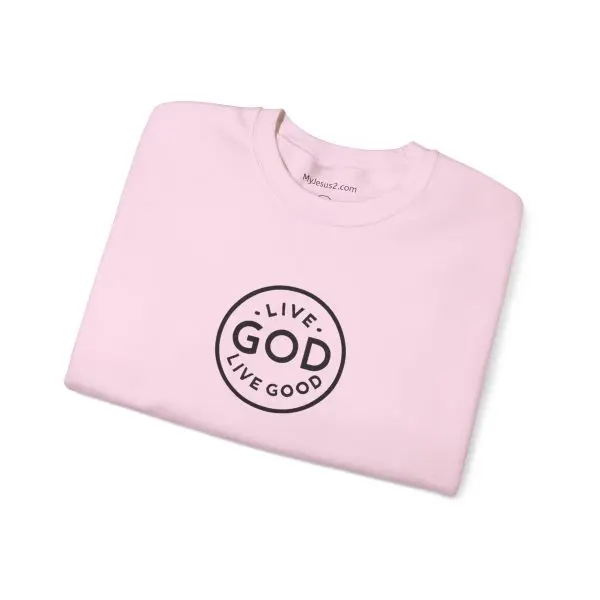 Unisex Heavy Blend Crewneck Sweatshirt LIVE GOD LIVE GOOD TM - Image 23