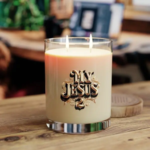 Scented Candle - Full Glass, 11oz My Jesus 2 TM - Image 5