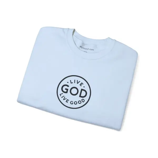 Unisex Heavy Blend Crewneck Sweatshirt LIVE GOD LIVE GOOD TM - Image 20