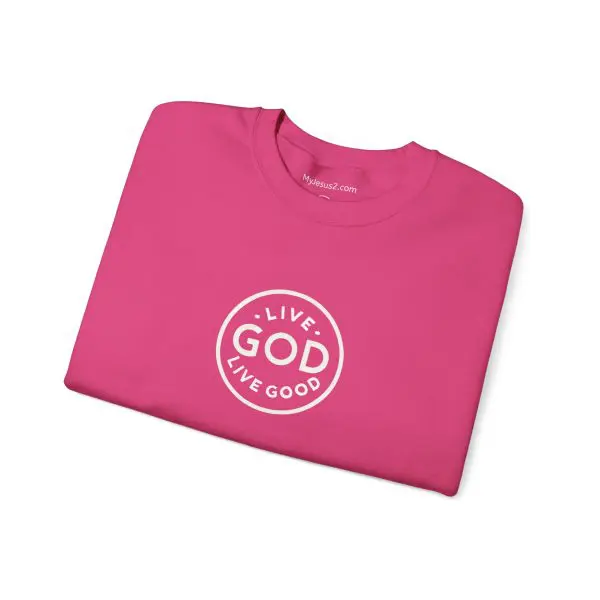 Unisex Heavy Blend Crewneck Sweatshirt LIVE GOD LIVE GOOD TM - Image 34