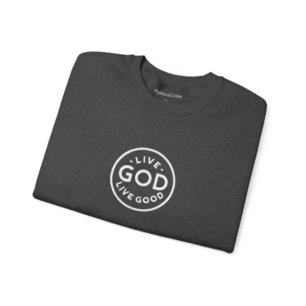 Unisex Heavy Blend Crewneck Sweatshirt LIVE GOD LIVE GOOD TM - Image 22