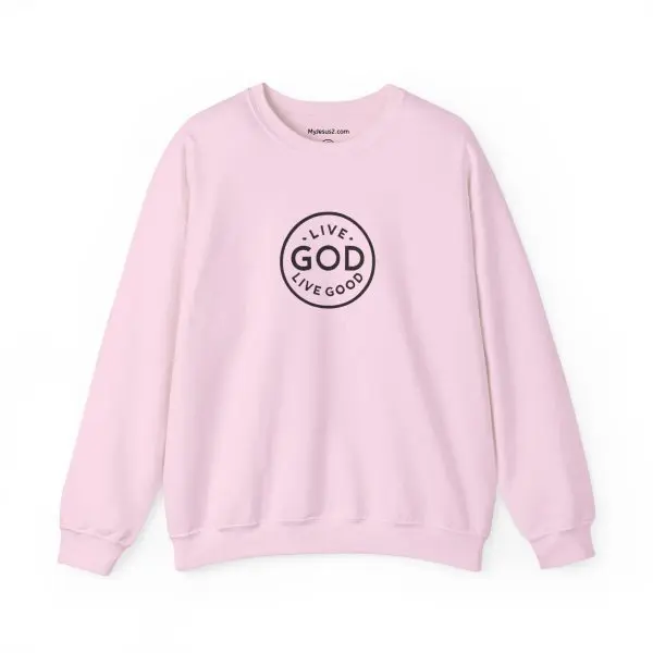 Unisex Heavy Blend Crewneck Sweatshirt LIVE GOD LIVE GOOD TM - Image 22