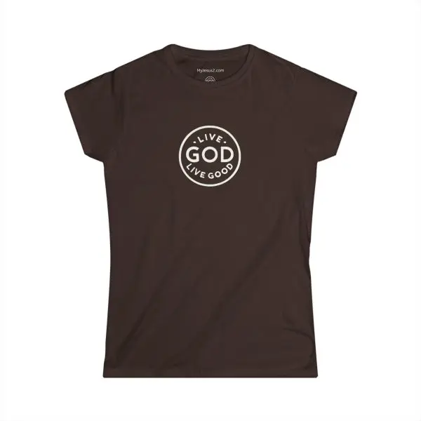 A Women's Softstyle Tee LIVE GOD LIVE GOOD w/ White Letters TM - Image 7