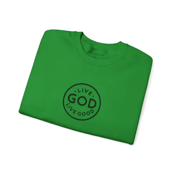 Unisex Heavy Blend Crewneck Sweatshirt LIVE GOD LIVE GOOD TM - Image 17
