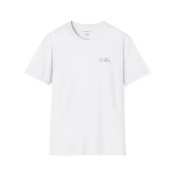 LIVE GOD LIVE GOOD Black Label Unisex Softstyle T-Shirt TM - Image 11