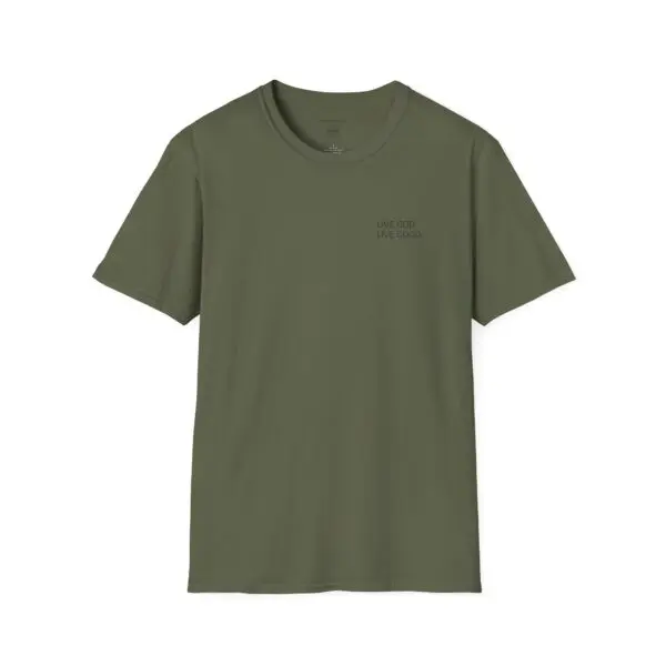 LIVE GOD LIVE GOOD Black Label Unisex Softstyle T-Shirt TM - Image 13