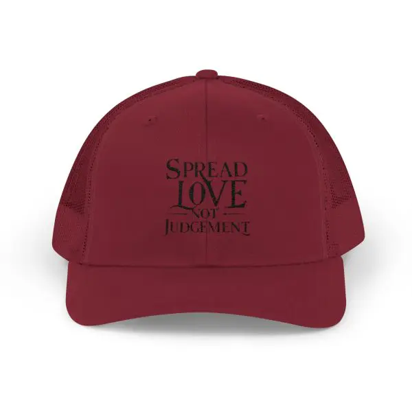 A Snapback Trucker Cap Spread Love Not Judgement TM - Image 46