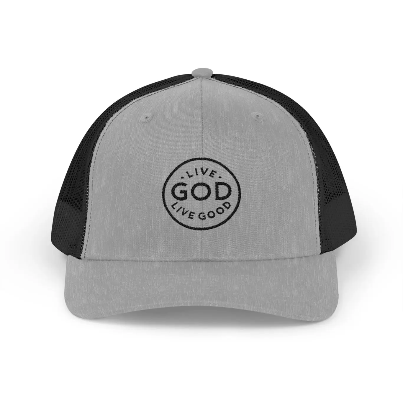 A Snapback Trucker Cap LIVE GOD LIVE GOOD TM