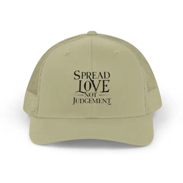 A Snapback Trucker Cap Spread Love Not Judgement TM - Image 37