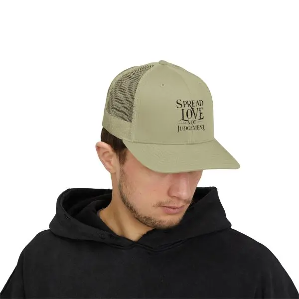 A Snapback Trucker Cap Spread Love Not Judgement TM - Image 39