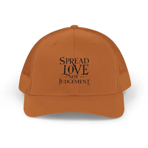 A Snapback Trucker Cap Spread Love Not Judgement TM - Image 28
