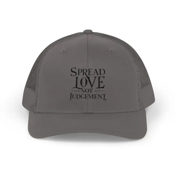 A Snapback Trucker Cap Spread Love Not Judgement TM - Image 16