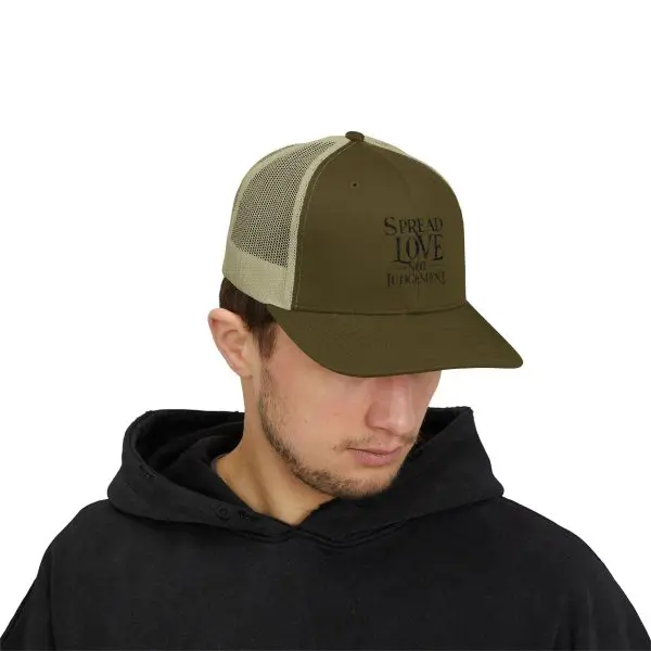 A Snapback Trucker Cap Spread Love Not Judgement TM - Image 36