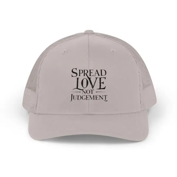 A Snapback Trucker Cap Spread Love Not Judgement TM - Image 7