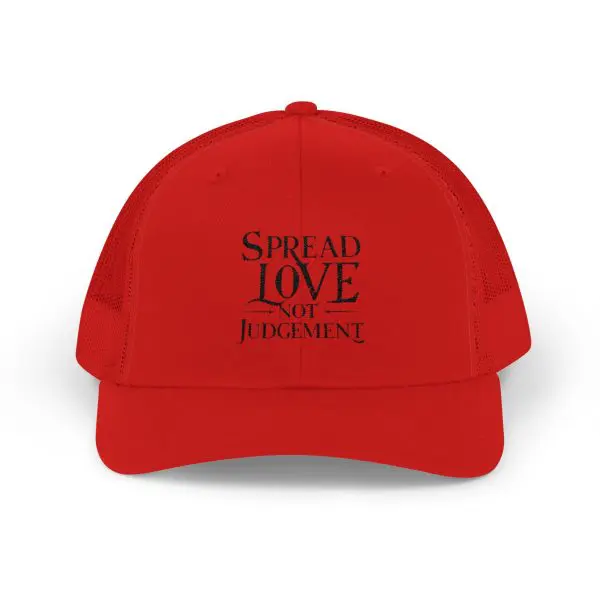 A Snapback Trucker Cap Spread Love Not Judgement TM - Image 13