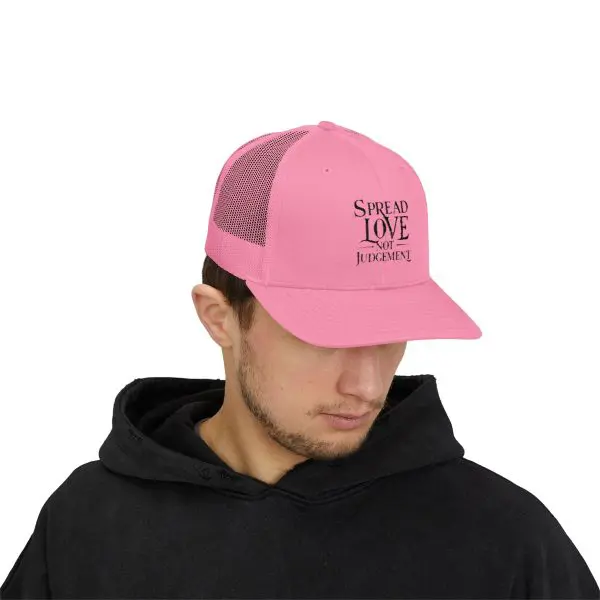 A Snapback Trucker Cap Spread Love Not Judgement TM - Image 45