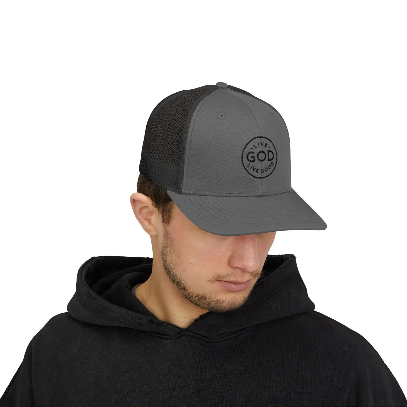 A Snapback Trucker Cap LIVE GOD LIVE GOOD TM - Image 23