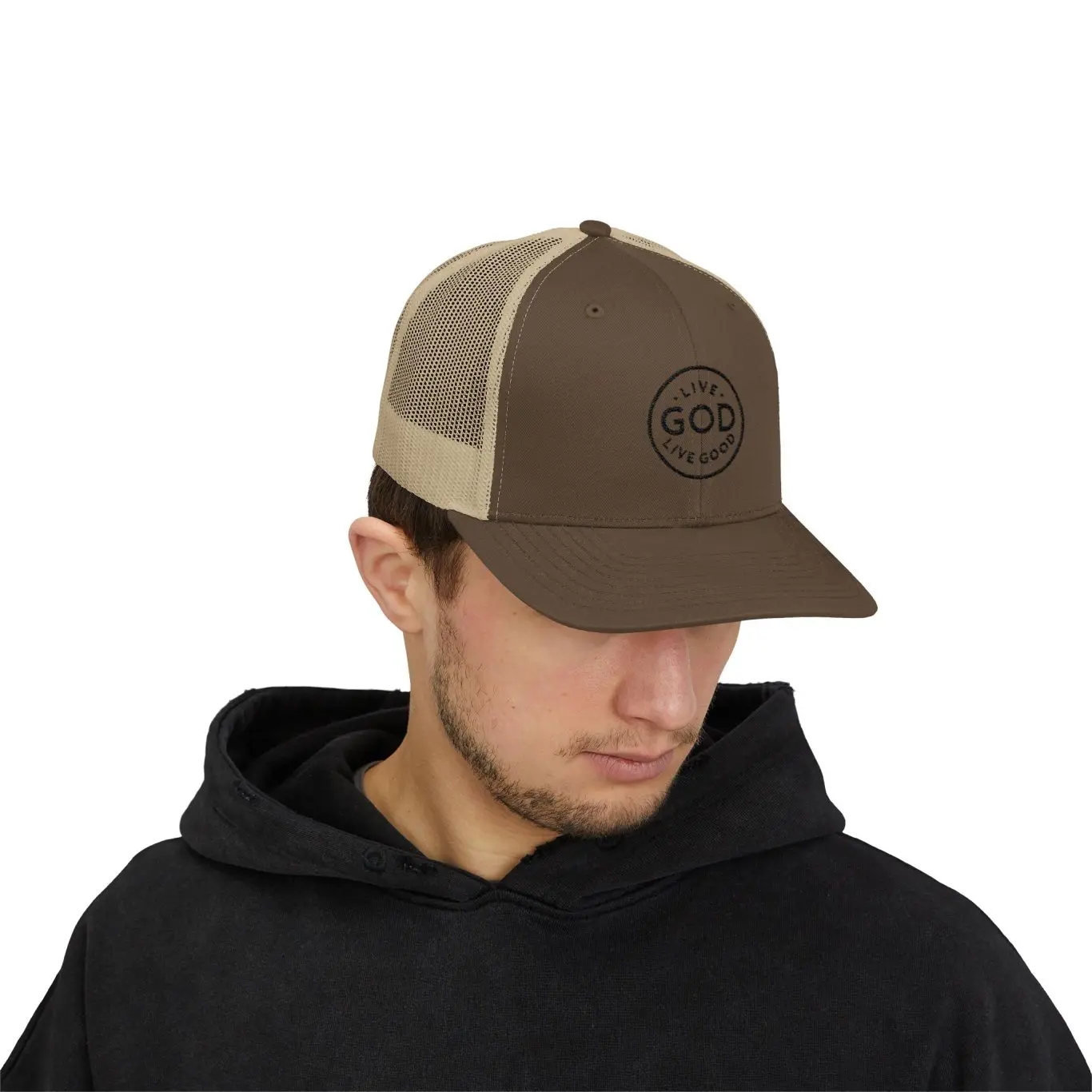 A Snapback Trucker Cap LIVE GOD LIVE GOOD TM - Image 35