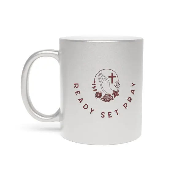 Metallic Mug (SilverGold) 11oz READY SET PRAY TM