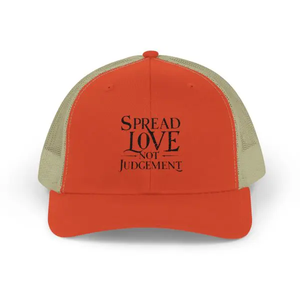A Snapback Trucker Cap Spread Love Not Judgement TM - Image 10