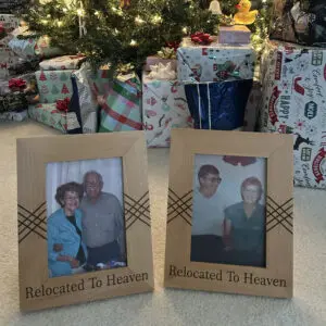 Photo Frame 5x7 Picture Frame Engraved, Custom Wood Frame