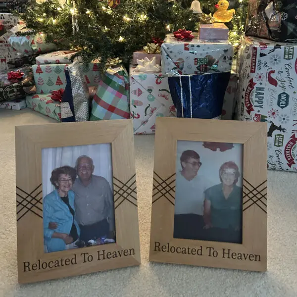 Photo Frame 5x7 Picture Frame Engraved, Custom Wood Frame