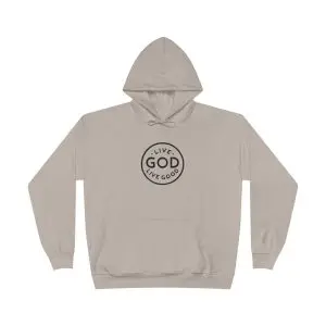Unisex EcoSmart Pullover Hoodie Sweatshirt LIVE GOD LIVE GOOD TM