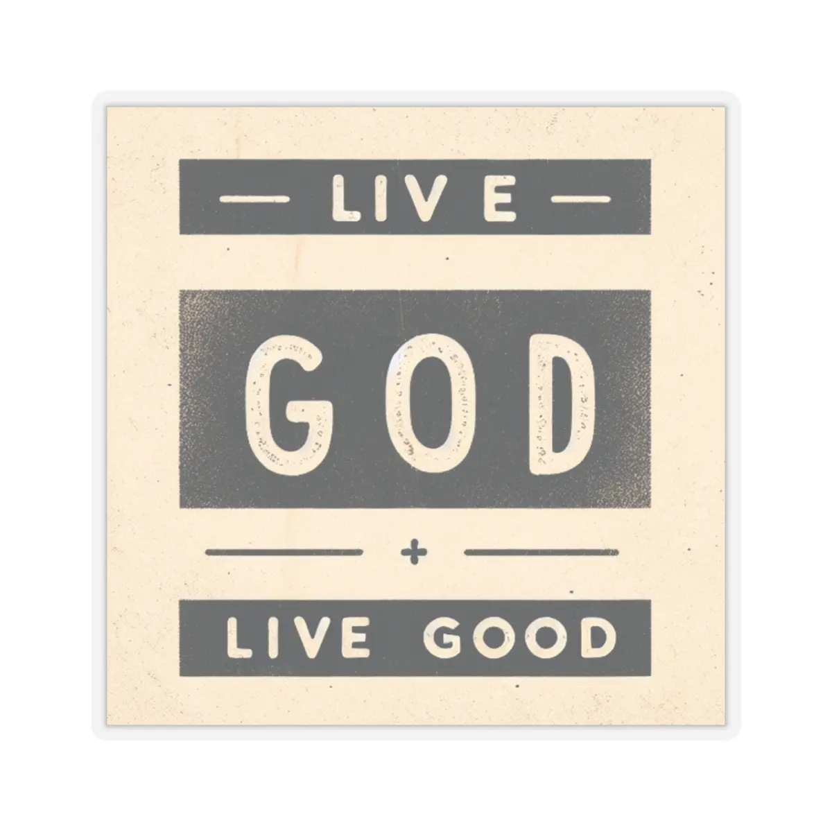 LIVE GOD LIVE GOOD Kiss-Cut Stickers TM - Image 7