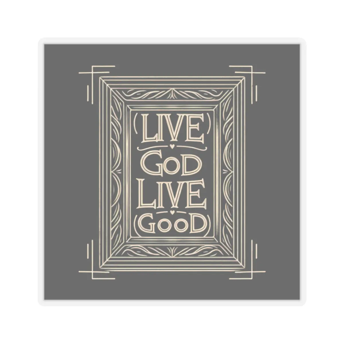 LIVE GOD LIVE GOOD Kiss-Cut Stickers TM - Image 4