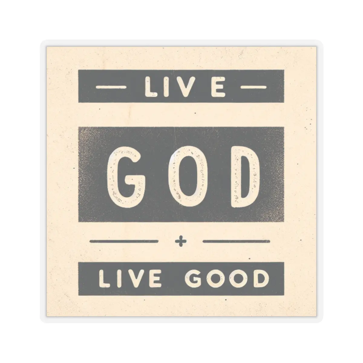 LIVE GOD LIVE GOOD Kiss-Cut Stickers TM - Image 4