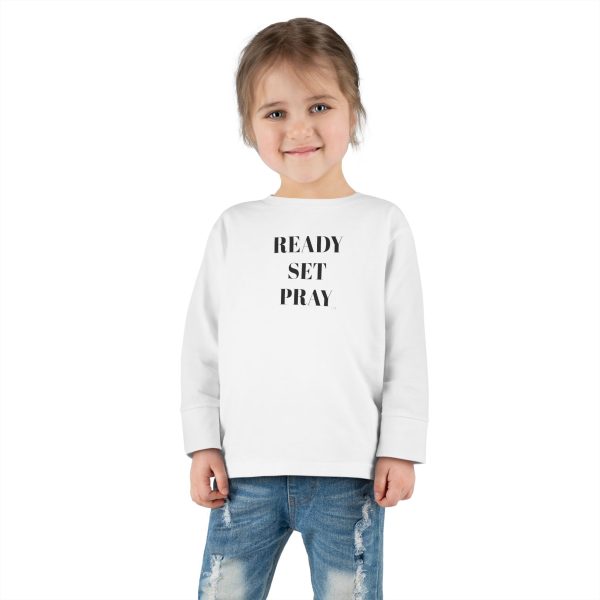 READY SET PRAY Toddler Long Sleeve Tee TM - Image 8