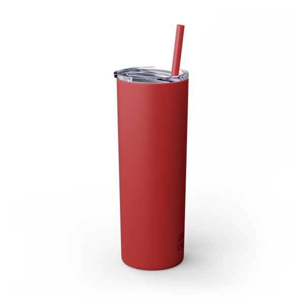 Cup Skinny Tumbler with Straw, 20oz LIVE GOD LIVE GOOD TM - Image 92