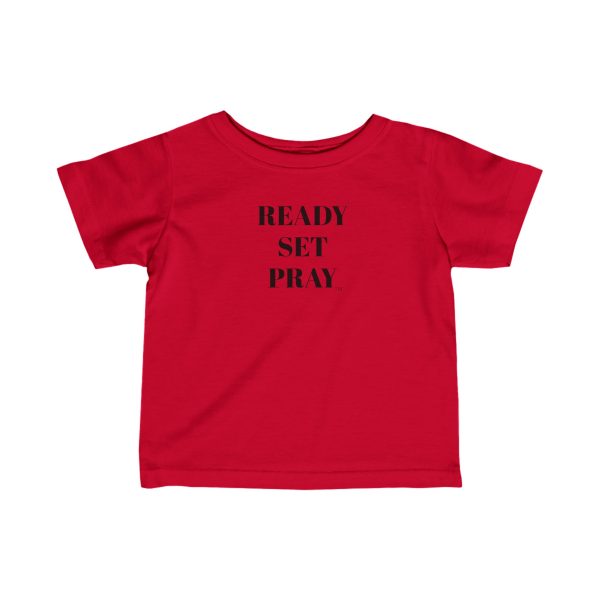 Infant Fine Jersey Tee READY SET PRAY  Black Letters TM - Image 28