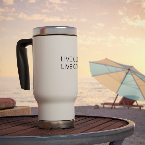 Cup Stainless Steel Travel Mug with Handle, 14oz LIVE GOD LIVE GOOD TM - Image 7