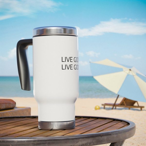 Cup Stainless Steel Travel Mug with Handle, 14oz LIVE GOD LIVE GOOD TM - Image 6