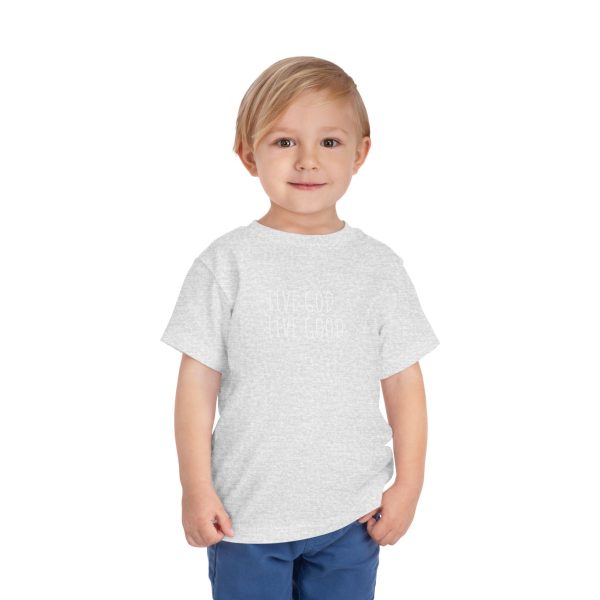 LIVE GOD LIVE GOOD Toddler Short Sleeve Tee White Letters TM - Image 19