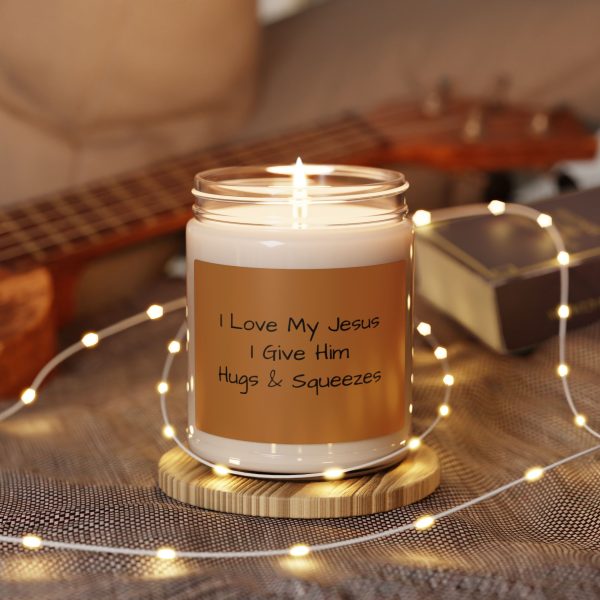 Scented Soy Candle, 9oz I Love My Jesus I Give Him Hugs & Squeezes TM - Image 6