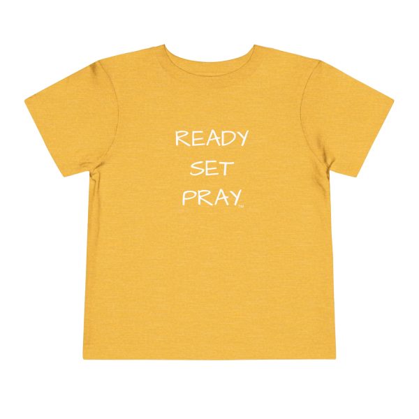 READY SET PRAY Toddler Short Sleeve Tee White Letters TM - Image 13