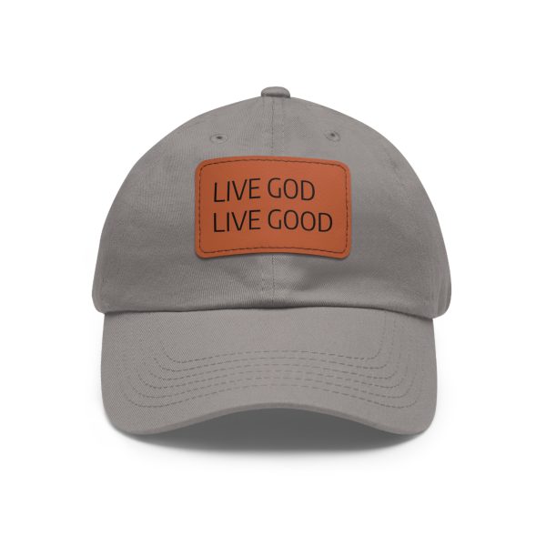 Hat with Leather Patch (Rectangle) LIVE GOD LIVE GOOD TM - Image 85