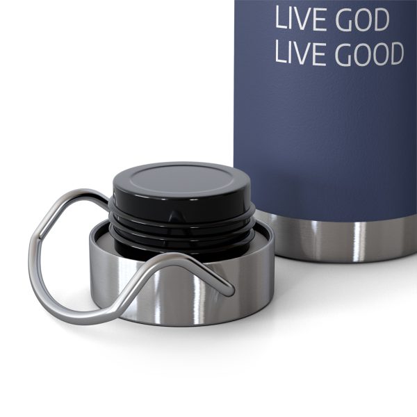 Copper Vacuum Insulated Bottle, 22oz LIVE GOD LIVE GOOD White Letters TM - Image 20