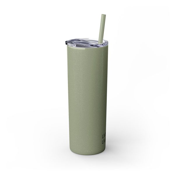 Cup Skinny Tumbler with Straw, 20oz LIVE GOD LIVE GOOD TM - Image 83