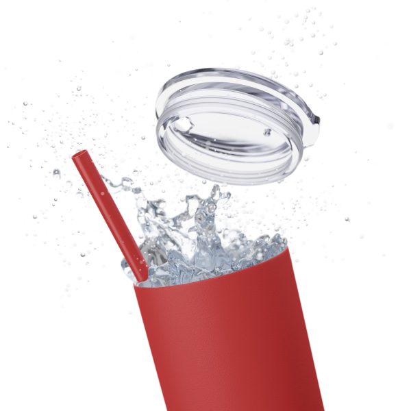 Cup Skinny Tumbler with Straw, 20oz LIVE GOD LIVE GOOD TM - Image 98