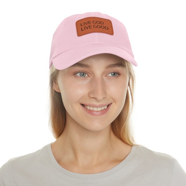 Hat with Leather Patch (Rectangle) LIVE GOD LIVE GOOD TM - Image 60