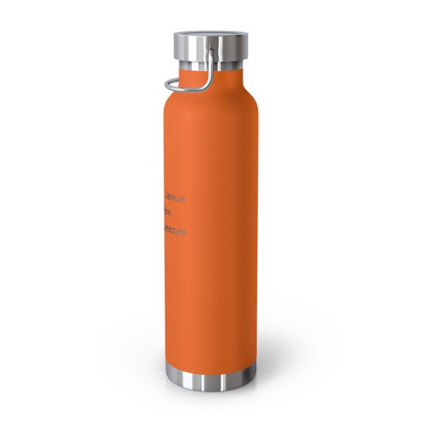 Copper Vacuum Insulated Bottle, 22oz I Love My Jesus I Give Him Hugs & Squeezes Black Letters TM - Image 32