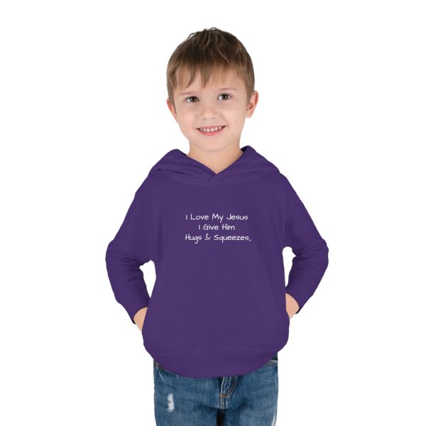 I Love My Jesus I Give Him Hugs & Squeezes Toddler Pullover Fleece Hoodie TM - Image 27