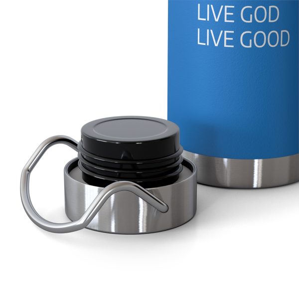 Copper Vacuum Insulated Bottle, 22oz LIVE GOD LIVE GOOD White Letters TM - Image 41